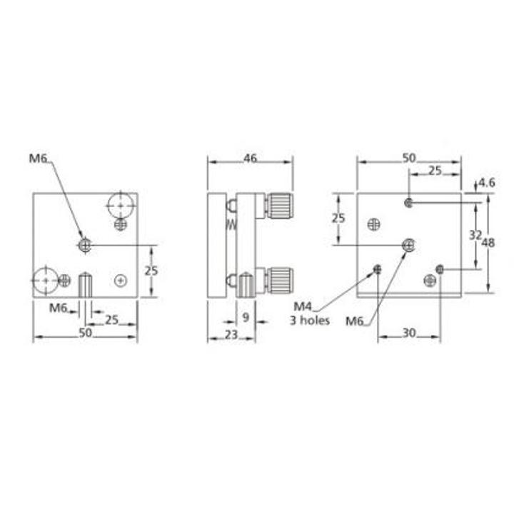 Kinematic Mirror and Beamsplitter Mounts 840-0010, 840-0020, 840-0030