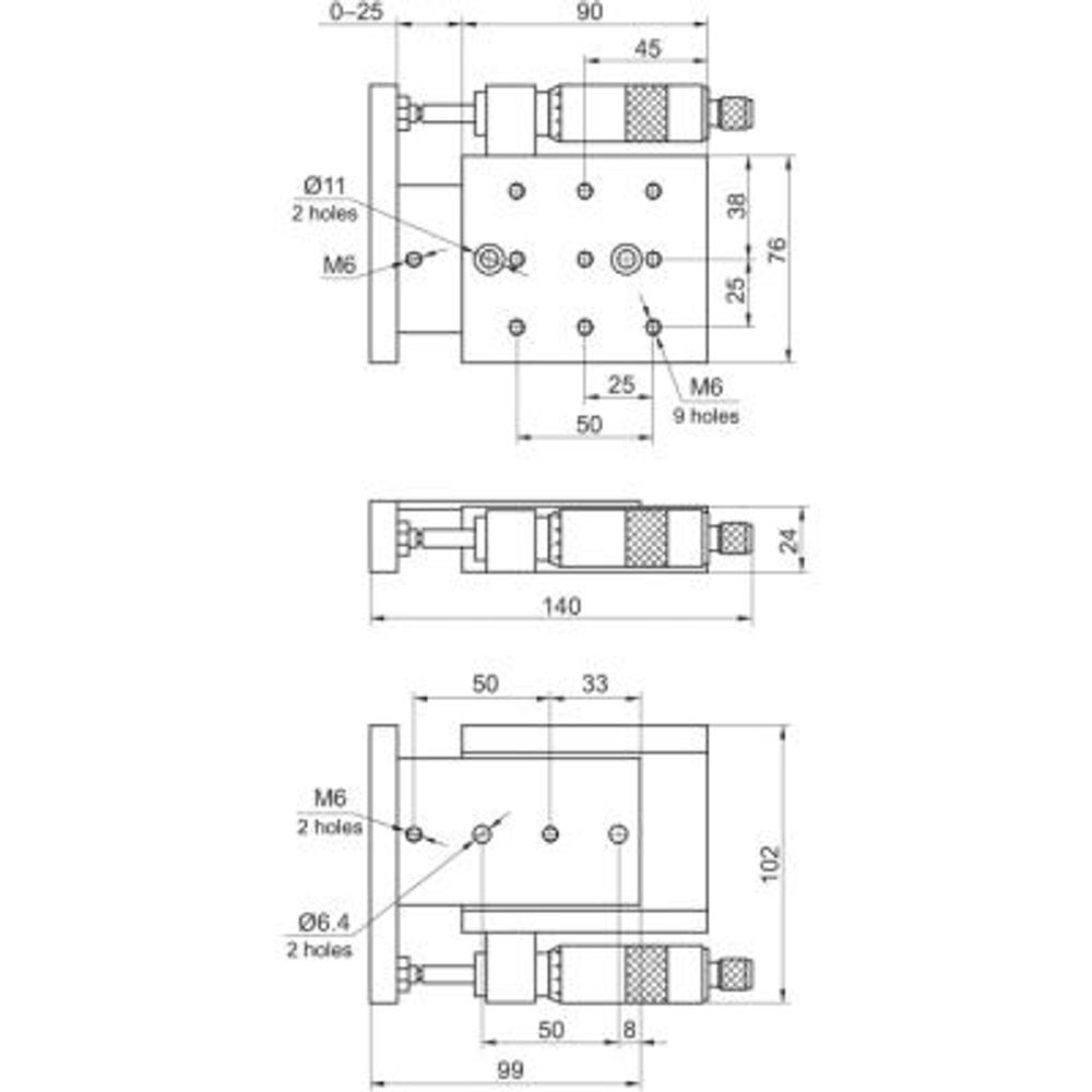 Precision Translation Stages 860-0020, -0030, -0040, -0050