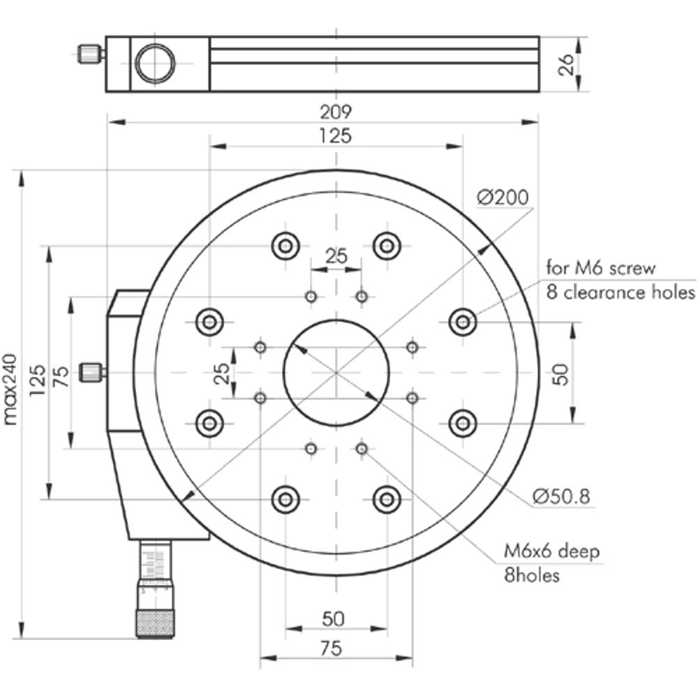 Rotation Stage of Big Platform 860-0160