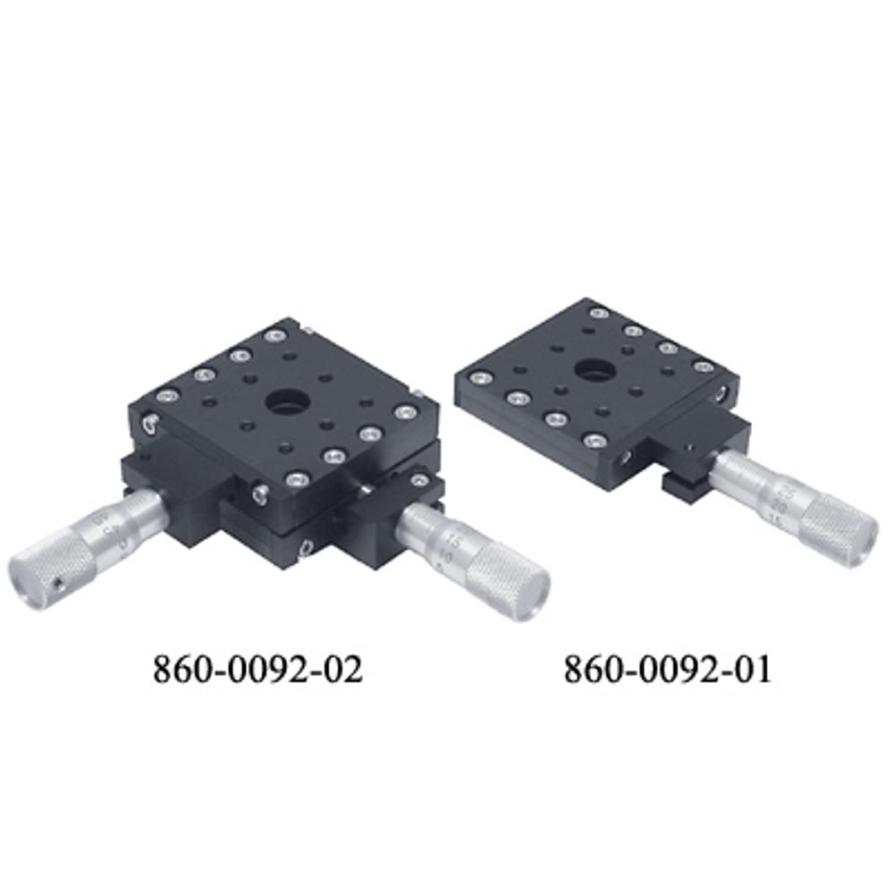 Ultra Low Profile Steel Translation Stages. Single and Two-Axes 860-0092